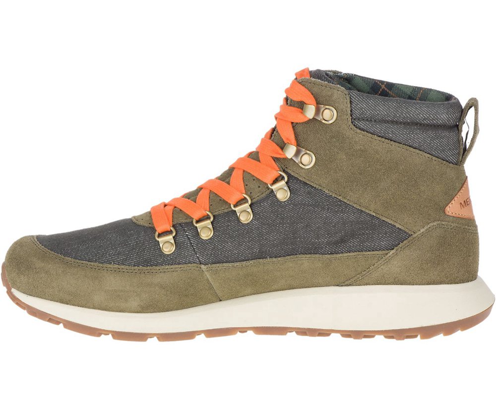 Merrell Støvler Herre - Ashford Classic Chukka Læder - Olivengrøn - LSA539172